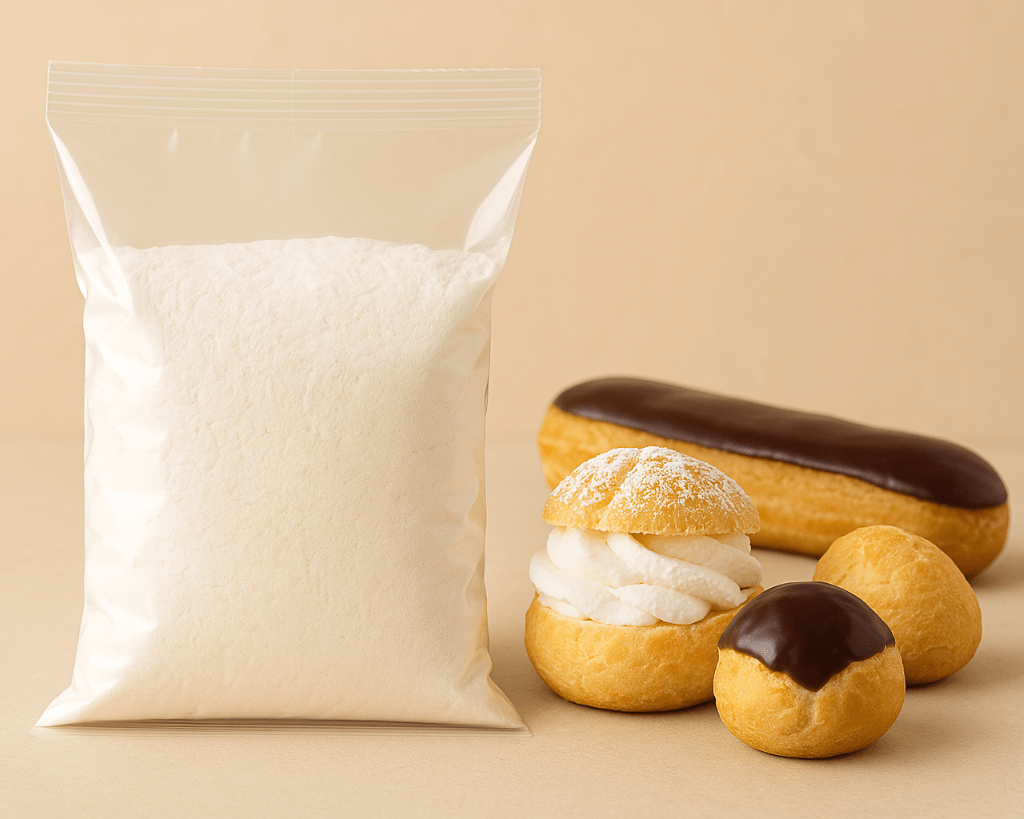 Preparado para massa choux Cafés Serrano – ideal para profiteroles, éclairs e sonhos caseiros