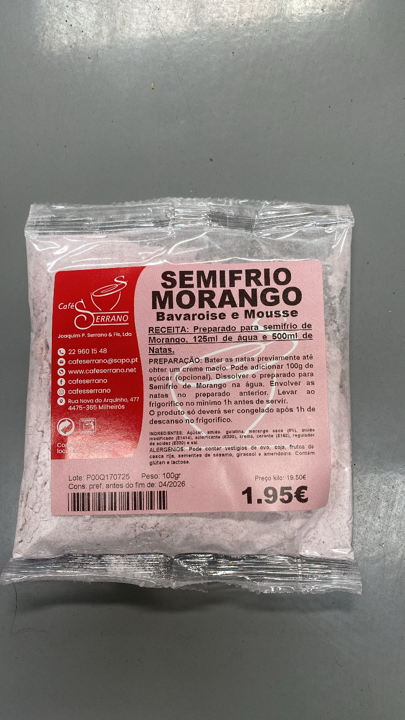 Semifrio/ Bavaroise/ Mousse de Morango