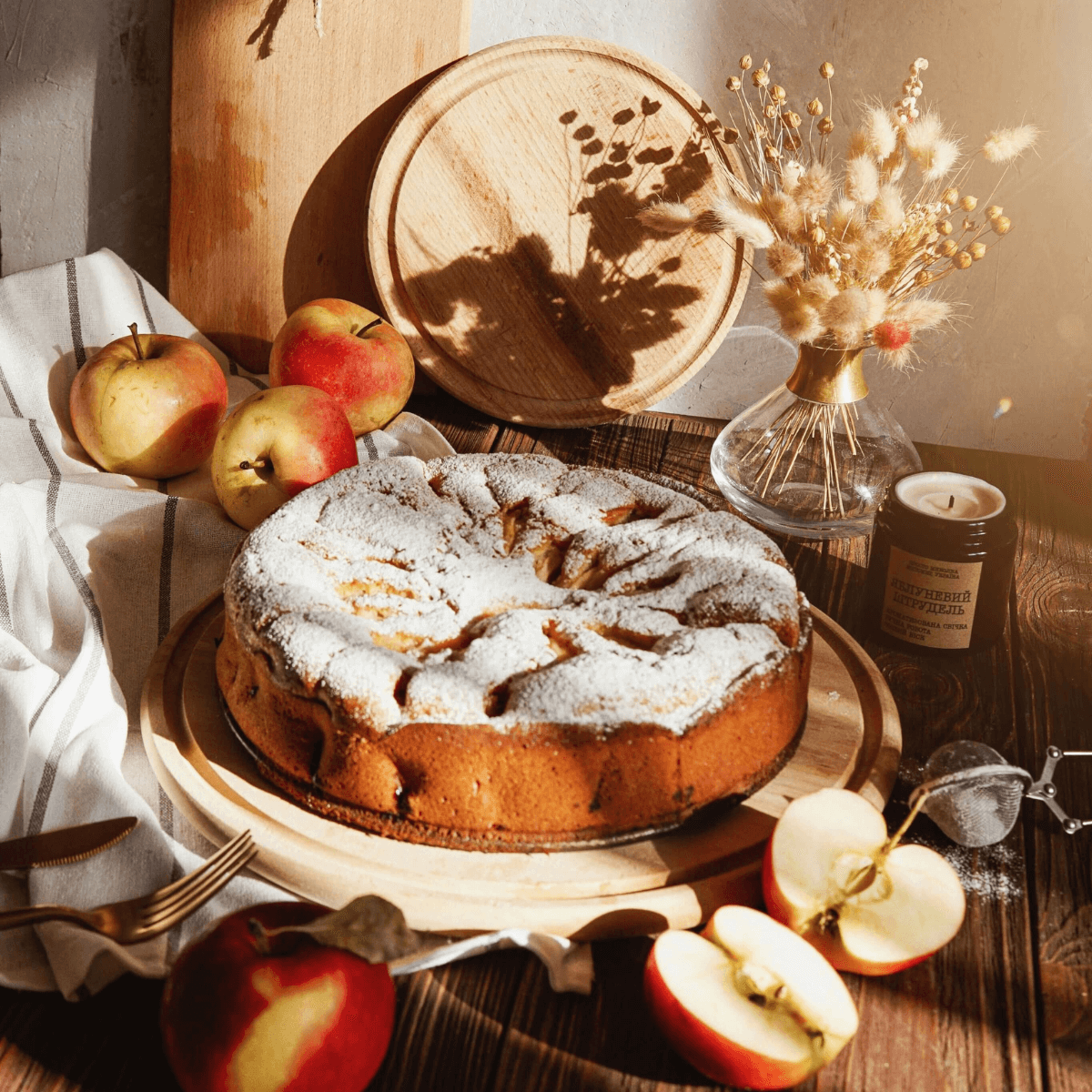 Preparado Bolo de Maça Cafés Serrano