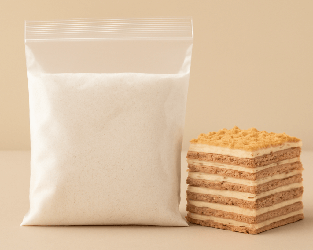 Recheio cremoso para bolo de bolacha – Cafés Serrano